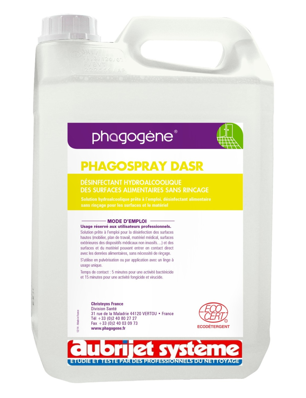 Phagospray DASR désinfectant 5 L
