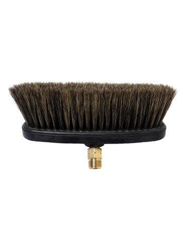 Brosse plate haut débit passage d'eau structure crin sur M22M