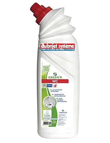 GREEN'R WC 750 ml - gel nettoyant et détartrant pour WC. ECOLABEL